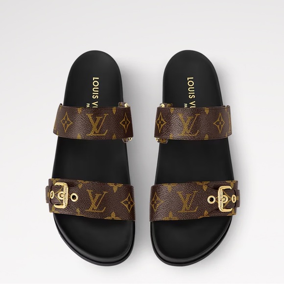 LOUIS VUITTON Bom Dia Flat Comfort Mule - SZ 40 - Picture 5 of 13